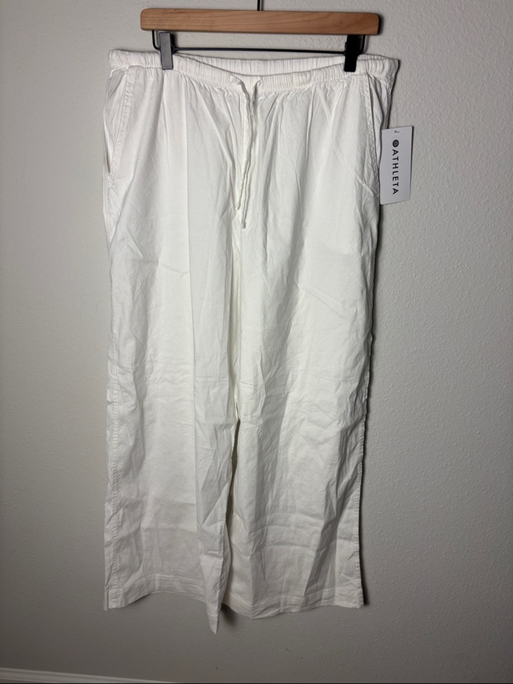 🌸NWT Athleta Paradise Wide Leg Pant White S/605966